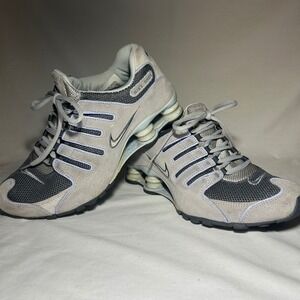 Nike Shox 2006 Vintage Womens Grey Suede Mesh Running Shoes 314561-041 Size 7